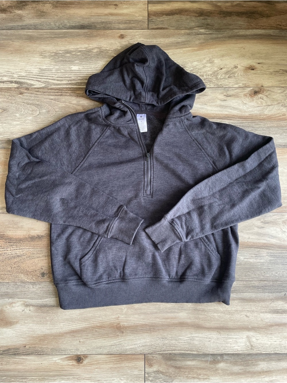 Hooded Half-Zip hoodie Charcoal
